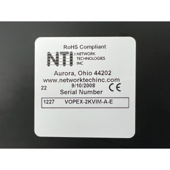 NTI NETWORK TECNOLOGIES VOPEX-2KVIM-A-E SWITCHING MODULE